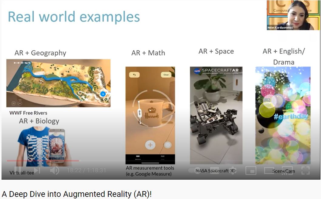 Video Resource: A Deep Dive into Augmented Reality!  CSER STEM Professional Learning 