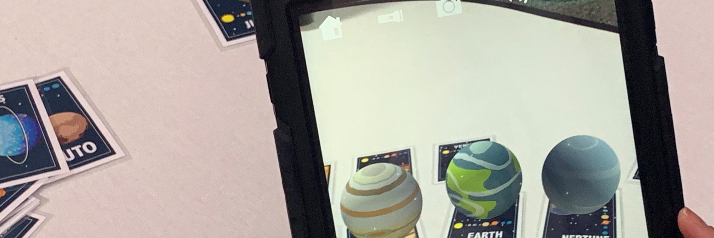AR space flashcard examples