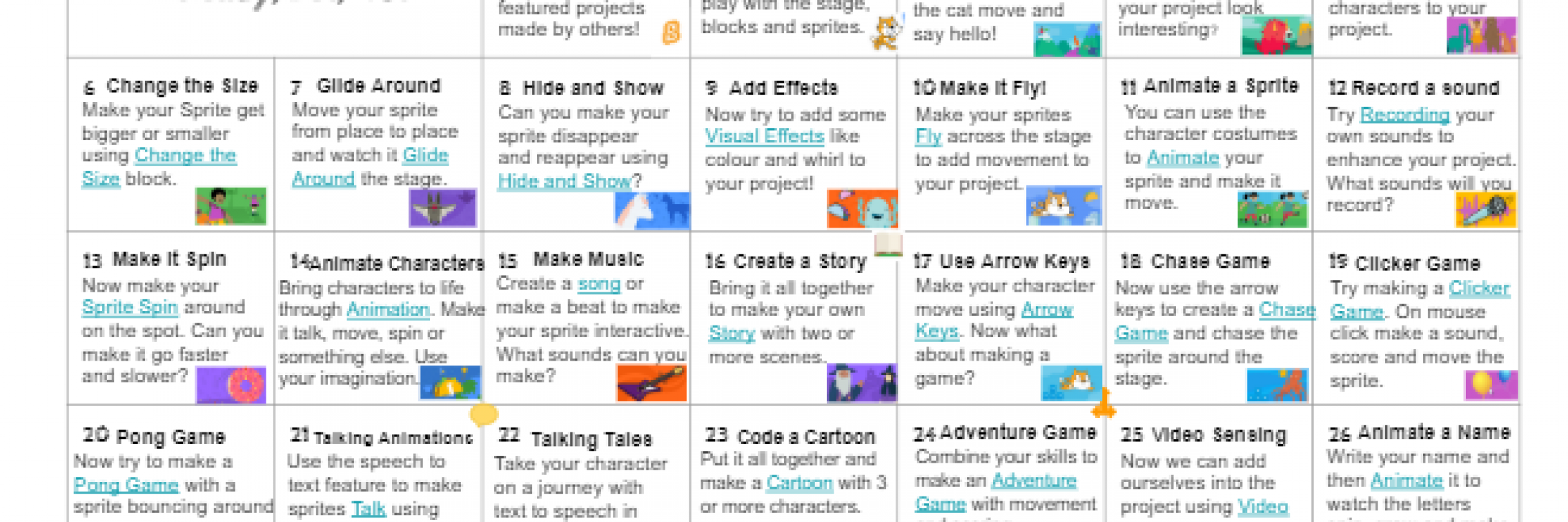 30 day challenge of Scratch