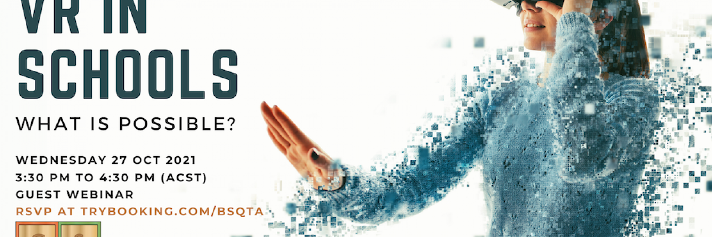 Image of girl with VR headset on 