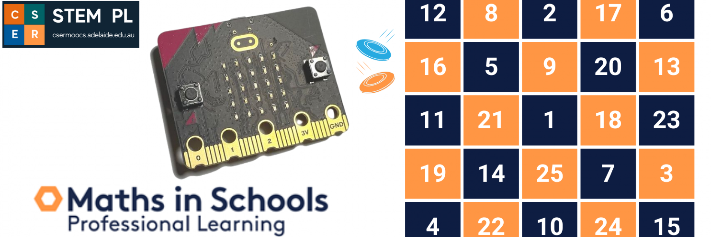 game board with microbit and counters