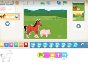 Example of student narrative work in ScratchJR
