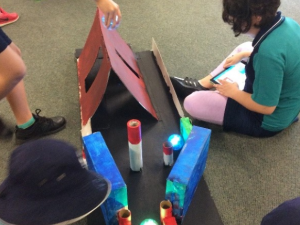 Using drive & draw programs to navigate Sphero through the obstacle courses