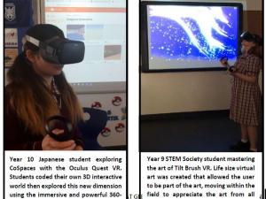 students using Oculus Quest