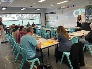 conference workshop with Dr Caty Morris