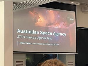 Lightning talks at Questacon STEM Futures.