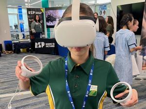VR at Girls in Tech event