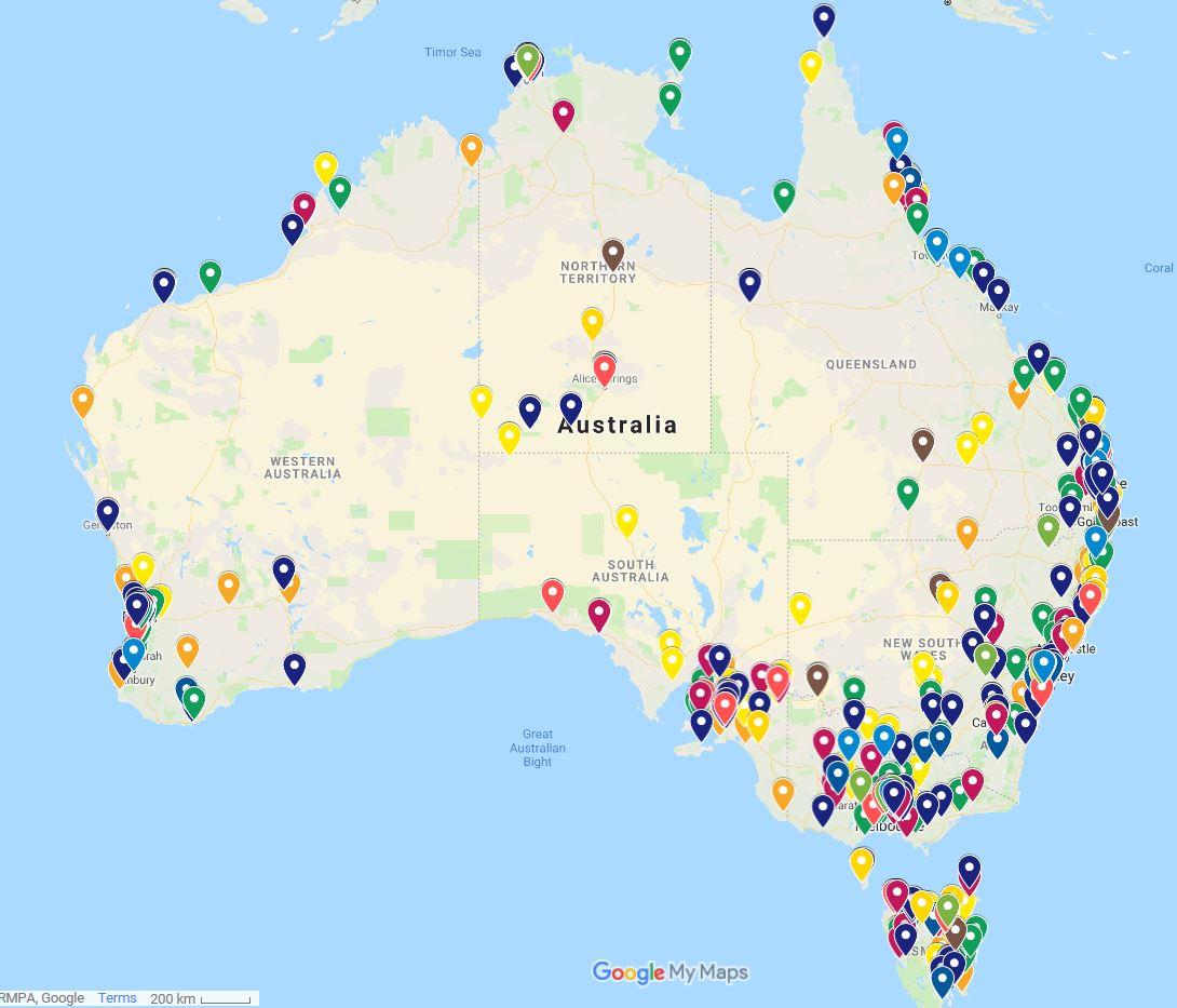 Lending Library Map - Feb 2019