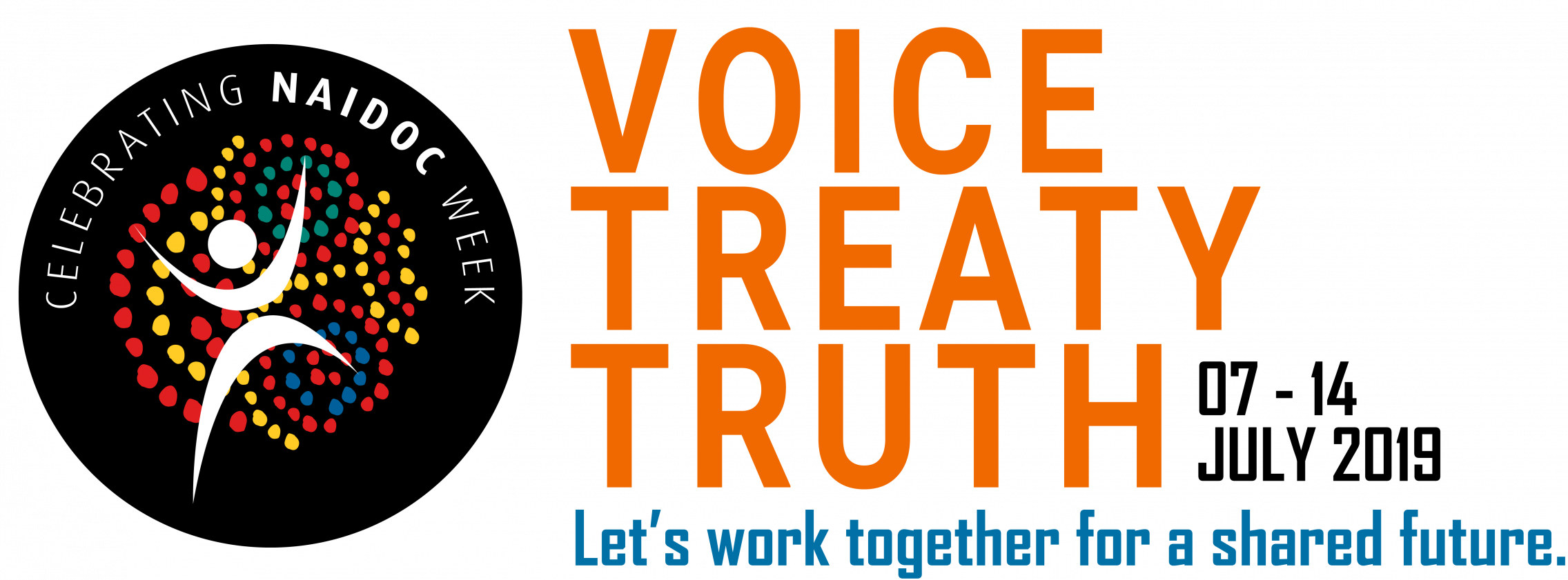 NAIDOC Week logo 2019, Voice, Treaty, Truth