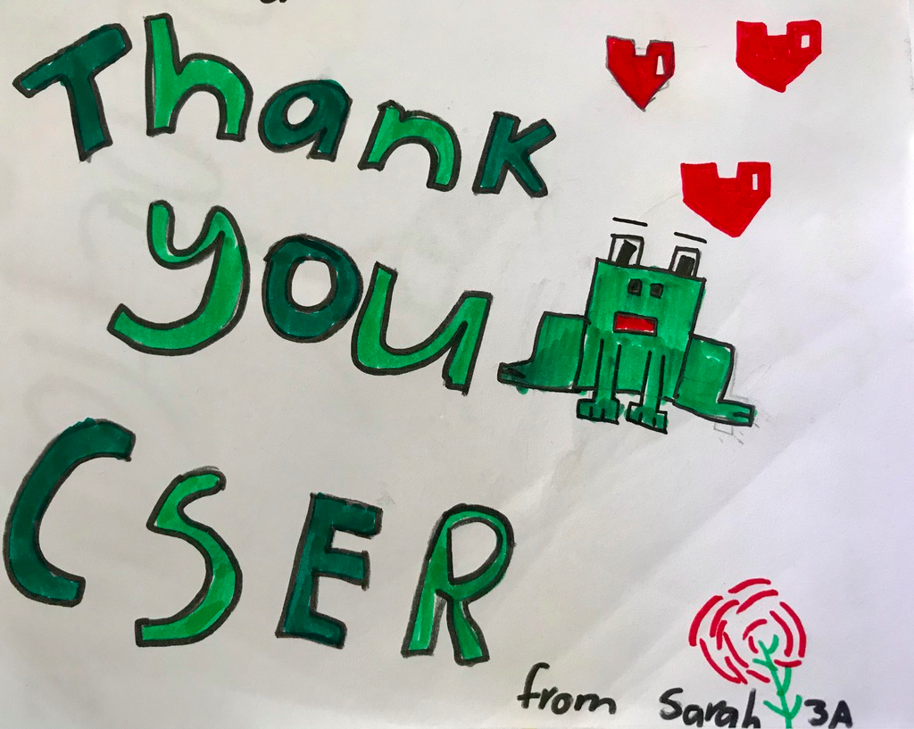 Thank you CSER note