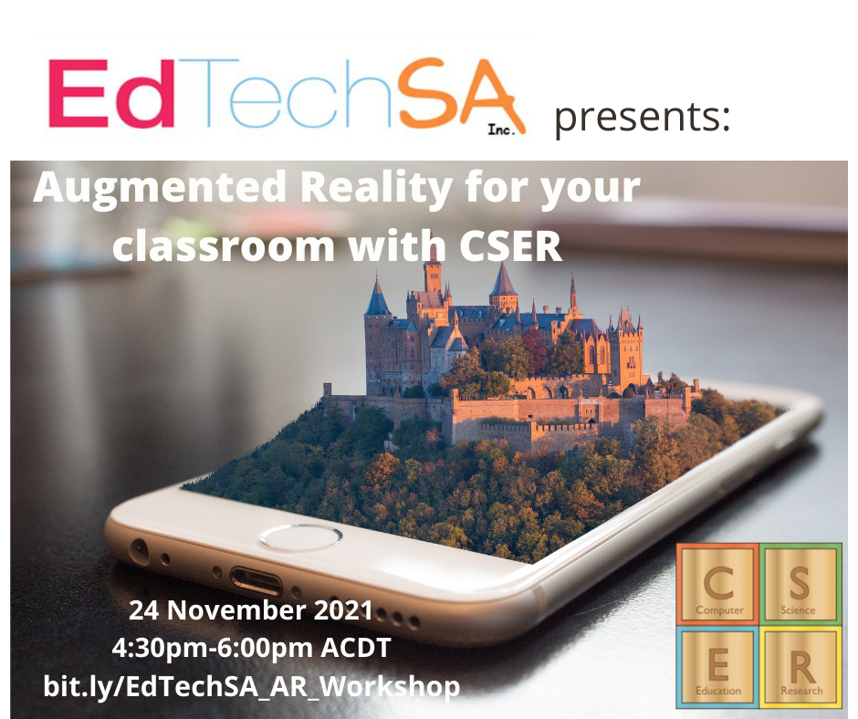 Advert for EdTechSA AR workshop