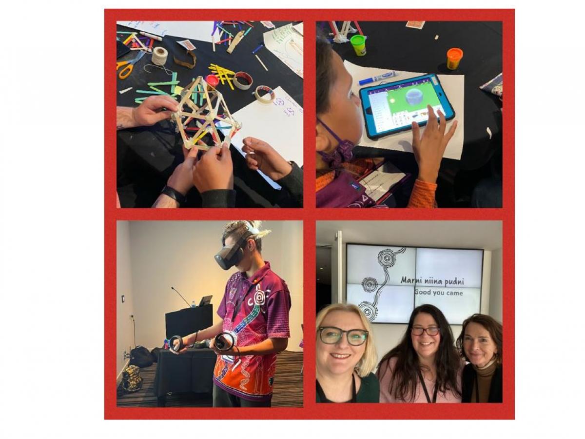 2022 STEM Congress images, vr, cospaces, craft, Toni, Susie, Caty