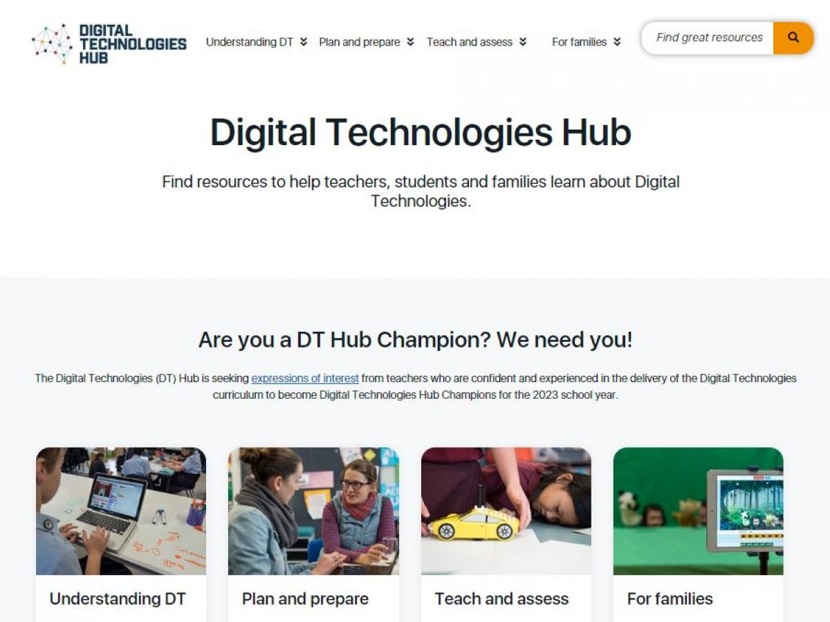 DT Hub home page