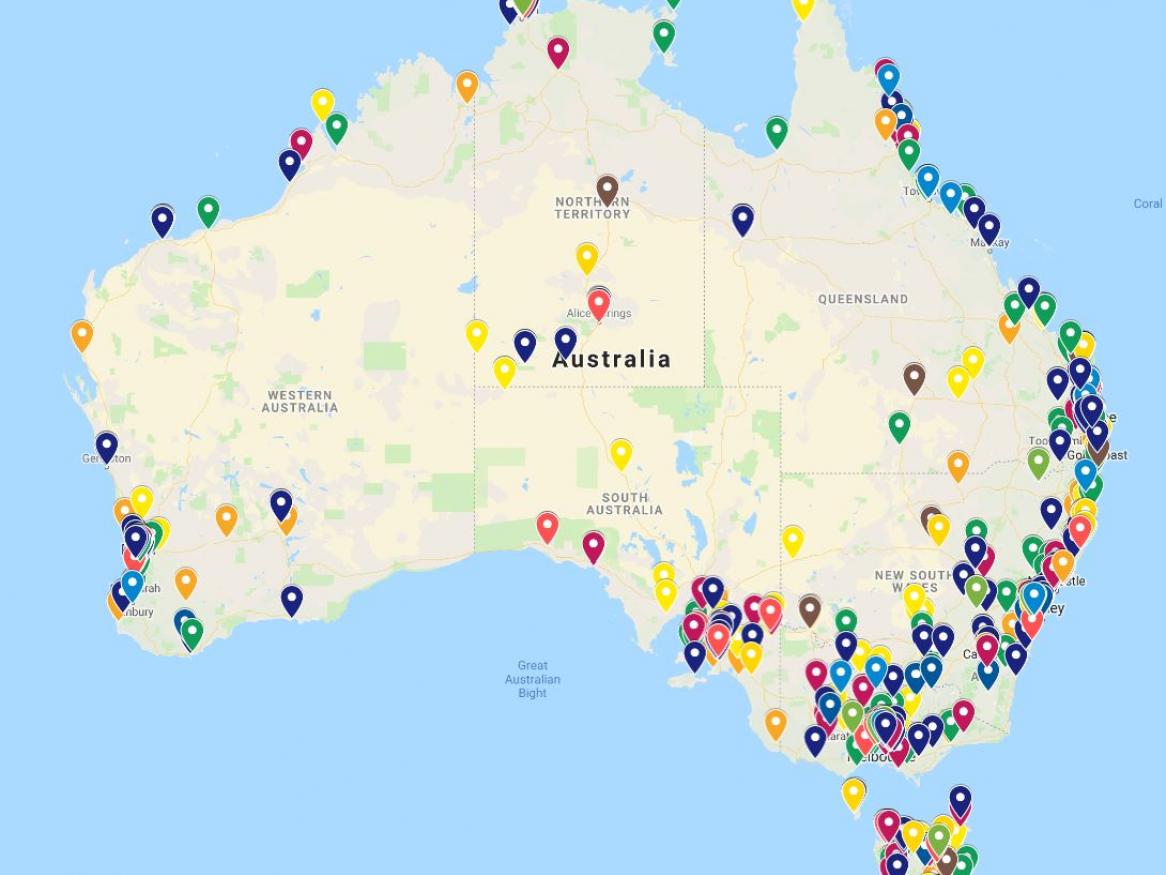 Lending Library Map - Feb 2019