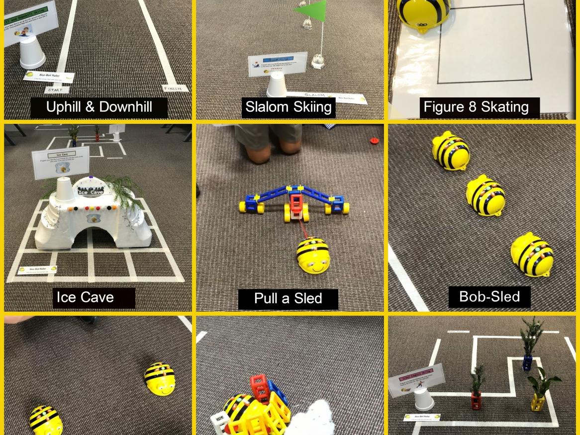 Beebot activities collage