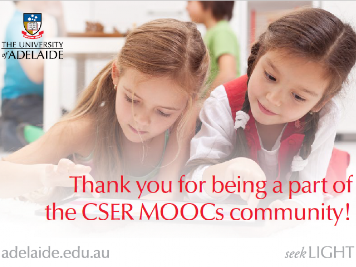 Thank you for being a part of the CSER community