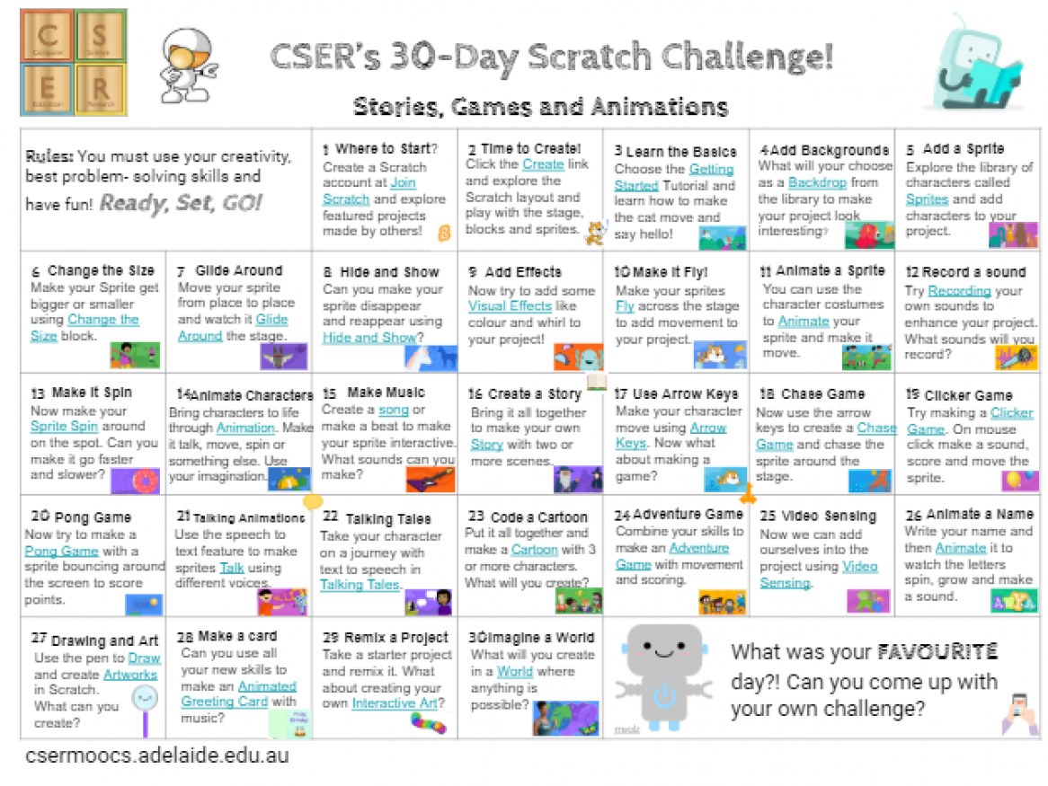 30 day challenge of Scratch