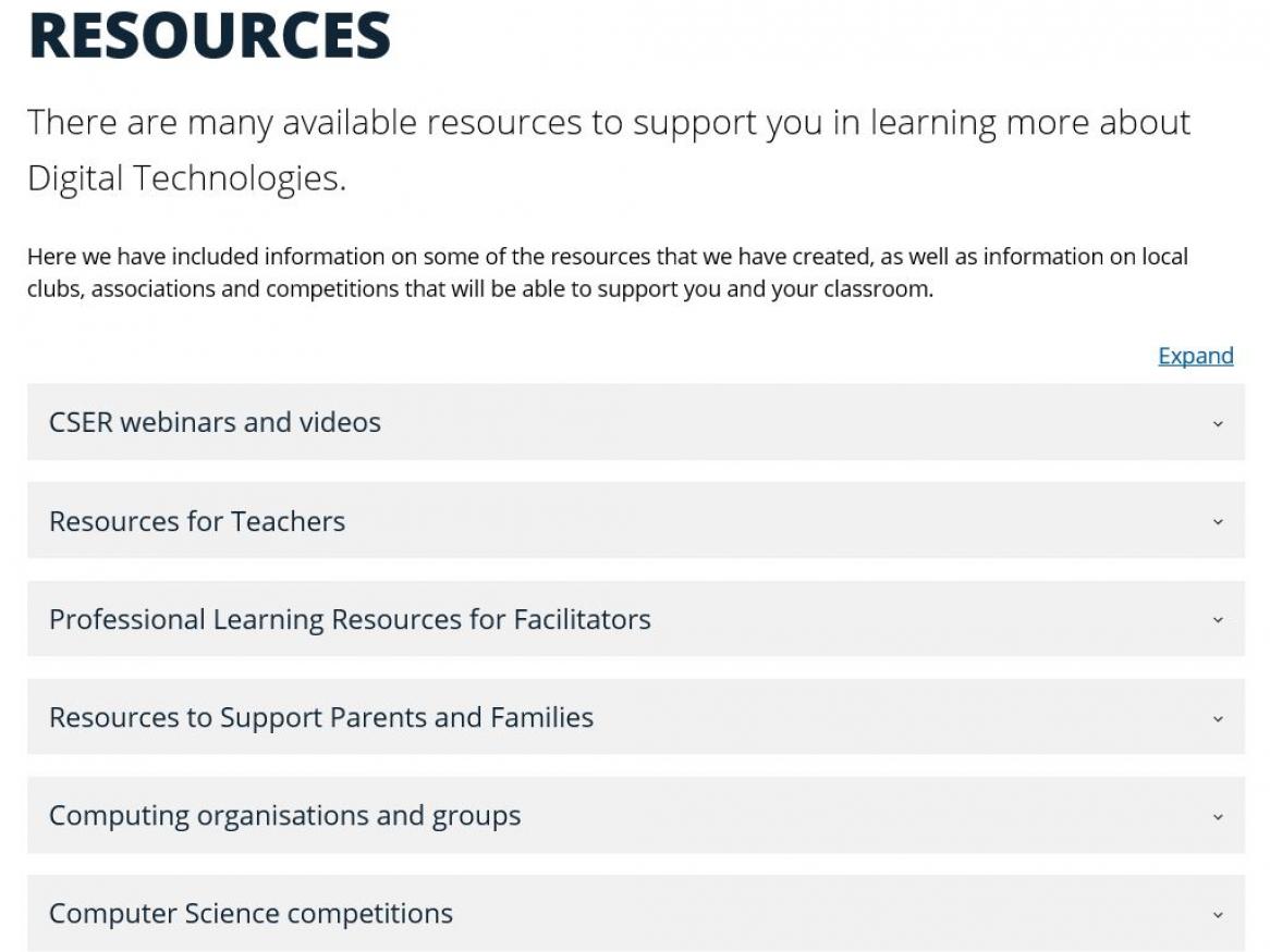 image of CSER Resources Page