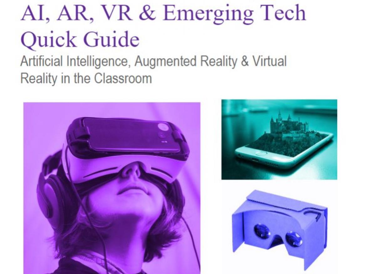 cover page to quick guide on AI AR VR and EMerging Tech