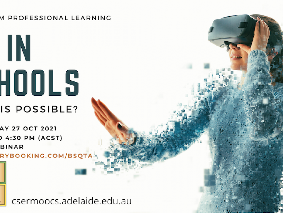 Image of girl with VR headset on 