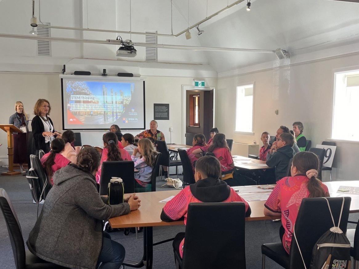 Caty and Beck at Aboriginal STEM Congress 