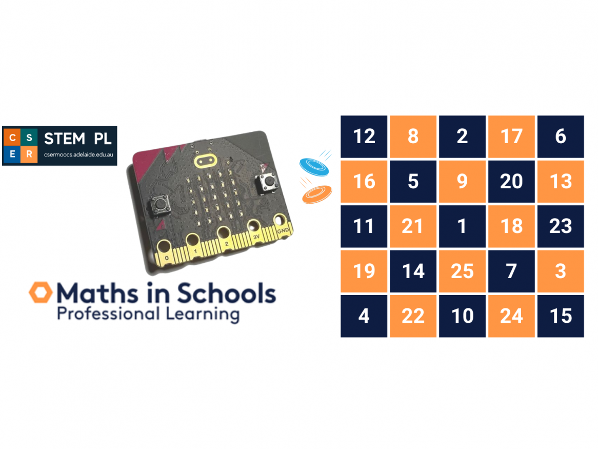 game board with microbit and counters